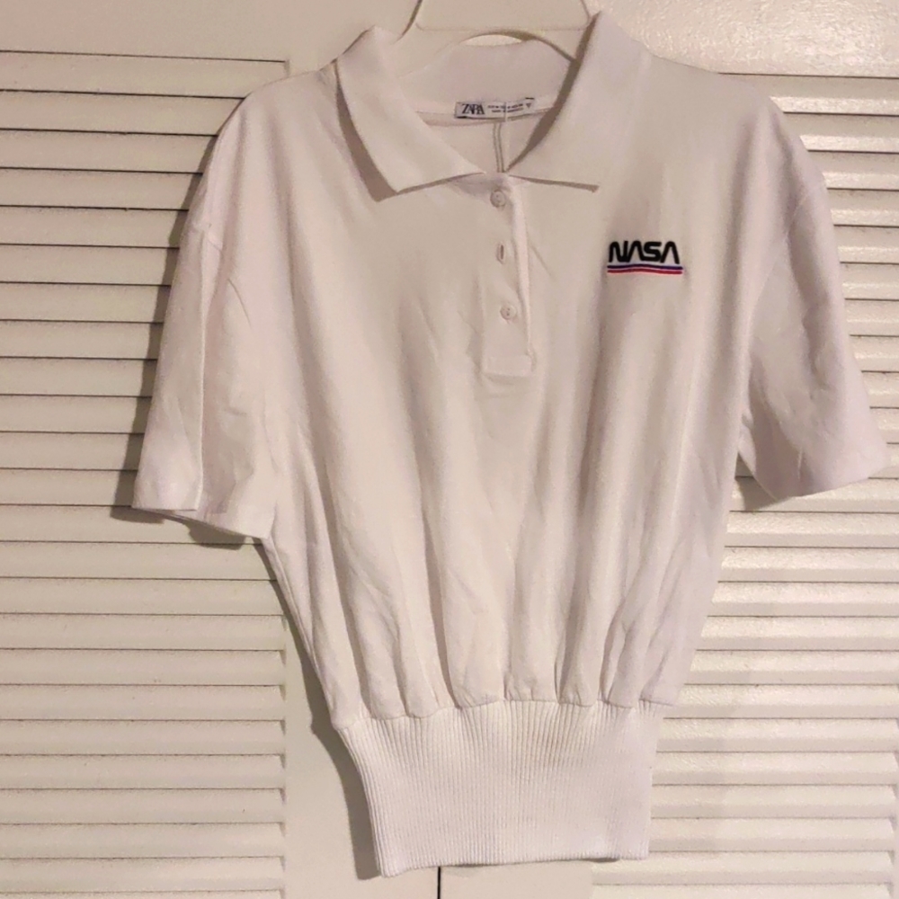 Zara NASA Polo Styled Top